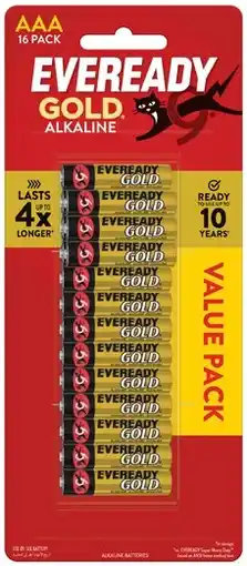 IGA Eveready Gold Alkaline Batteries AA or AAA 16 Pack offer