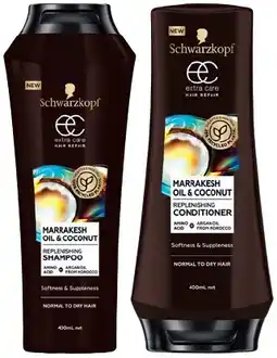 IGA Schwarzkopf Extra Care Hair Repair Shampoo or Conditioner 400mL Selected Varieties offer