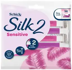 IGA Schick Silk 2 Sensitive Disposable Razors 5 Pack offer