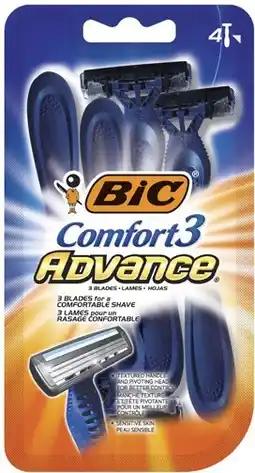 IGA BIC Comfort 3 Advance Shavers 4 Pack offer