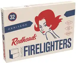 IGA Redheads Heritage Firelighters 32 Pack or Matches 10x45 Pack offer