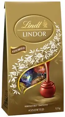 IGA Lindt Lindor Chocolate Bag 123‑125g Selected Varieties offer
