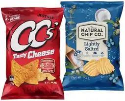 IGA The Natural Chip Co. Chips or CC’s Corn Chips 175g Selected Varieties offer