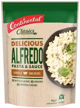 IGA Continental Pasta & Sauce 85‑105g Selected Varieties offer