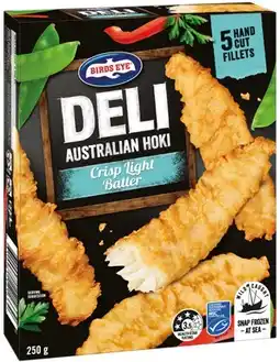 IGA Birds Eye Deli Fish Fillets 250g Selected Varieties offer