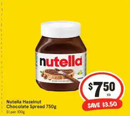 IGA Nutella Hazelnut offer