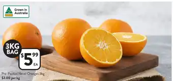 Foodworks Pre-Packed Navel Oranges offer