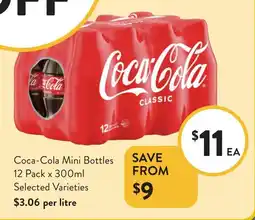 Foodworks Coca-Cola Mini Bottles offer