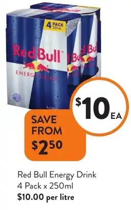 Foodworks Red Bull Energy Drink offer
