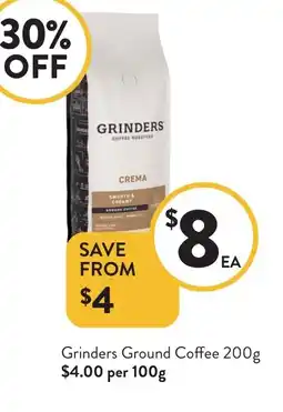 Foodworks Grinders Ground Coffee offer