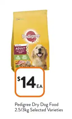 Foodworks Pedigree Dry Dog Food offer