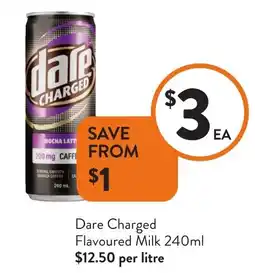 Foodworks Dare Charged Flavoured Milk offer