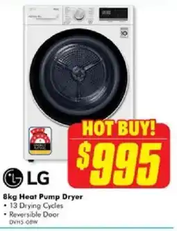 The Good Guys LG 8kg Heat Pump Dryer offer