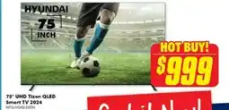 The Good Guys HYUNDAI 75" UHD Tizen QLED Smart TV 2024 offer
