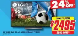 The Good Guys LG 55° OLED EVO CS A.I. UHD 4K Smart TV 2025 offer