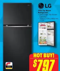 The Good Guys LG 375L Top Mount Refrigerator offer