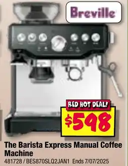 JB Hi-Fi Breville The Barista Express Manual Coffee Machine offer