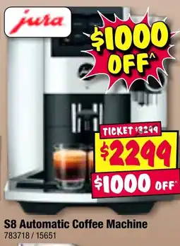 JB Hi-Fi Jura S8 Automatic Coffee Machine offer