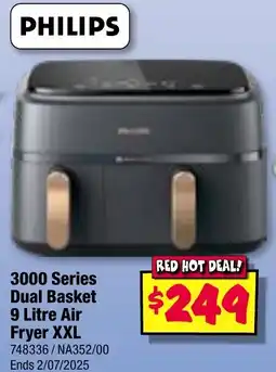 JB Hi-Fi PHILIPS 3000 Series Dual Basket Litre Air Fryer XXL offer