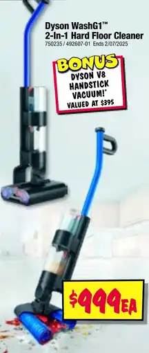JB Hi-Fi Dyson WashG1â„¢ 2-In-1 Hard Floor Cleaner offer