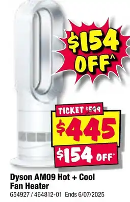 JB Hi-Fi Dyson AM09 Hot + Cool Fan Heater offer