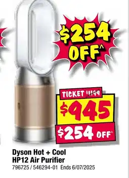 JB Hi-Fi Dyson Hot + Cool HP12 Air Purifier offer