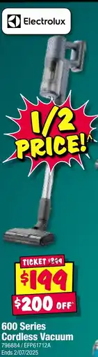 JB Hi-Fi Electrolux 600 Series Cordless Vacuum offer