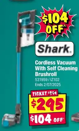 JB Hi-Fi Shark Cordless Vacuum With Self Cleaning Brushroll offer