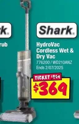 JB Hi-Fi Shark HydroVac Cordless Wet & Dry Vac offer
