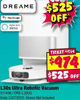 JB Hi-Fi DREAME L30s Ultra Robotic Vacuum offer