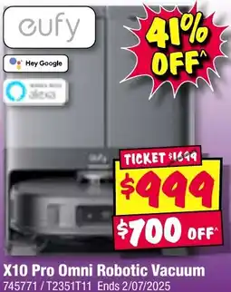 JB Hi-Fi eufy X10 Pro Omni Robotic Vacuum offer
