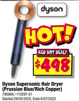 JB Hi-Fi Dyson Supersonic Hair Dryer (Prussian Blue/Rich Copper) offer