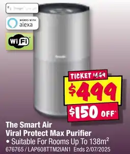 JB Hi-Fi The Smart Air Viral Protect Max Purifier offer