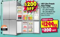 JB Hi-Fi 483 Litre French Door Fridge offer