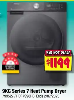 JB Hi-Fi 9KG Series 7 Heat Pump Dryer offer
