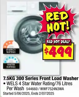 JB Hi-Fi 7.5KG 300 Series Front Load Washer offer
