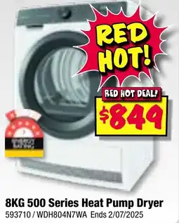 JB Hi-Fi 8KG 500 Series Heat Pump Dryer offer