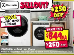 JB Hi-Fi 10KG 700 Series Front Load Washer offer