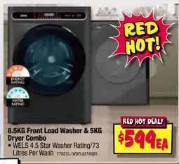 JB Hi-Fi 8.5KG Front Load Washer & 5KG Dryer Combo offer