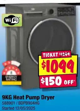 JB Hi-Fi 9KG Heat Pump Dryer offer