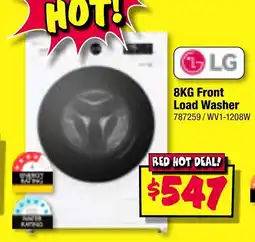 JB Hi-Fi LG 8KG Front Load Washer offer