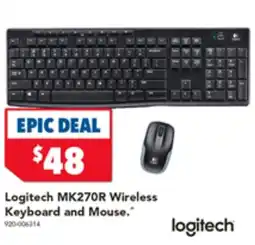 Harvey Norman Logitech MK270R Wireless Keyboard and Mouse offer