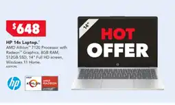 Harvey Norman HP 14s Laptop offer