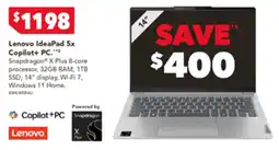 Harvey Norman Lenovo IdeaPad 5x Copilot+ PC offer