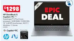 Harvey Norman HP OmniBook X Copilot+ PC offer