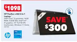 Harvey Norman HP Pavilion x360 2-in-1 Laptop offer