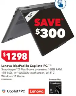 Harvey Norman Lenovo IdeaPad 5x Copilot+ PC offer
