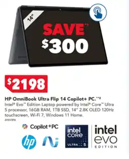 Harvey Norman HP OmniBook Ultra Flip 14 Copilot+ PC offer