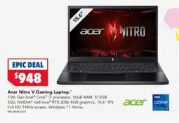 Harvey Norman Acer Nitro V Gaming Laptop offer