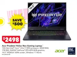 Harvey Norman Acer Predator Helios Neo Gaming Laptop offer
